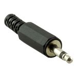 3.5 mm Jack Male Mono Βύσμα Πλαστικό με 2 Επαφές