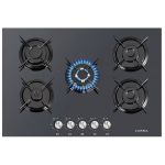 LUXELL C7-50WF Black Glass Built-In Cooking Hob